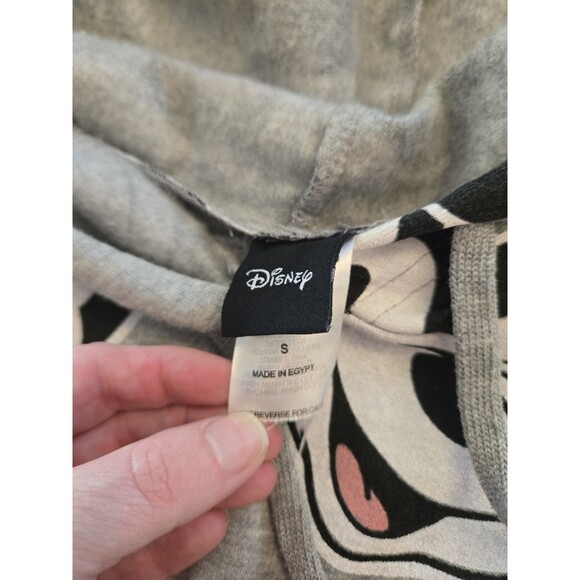 Mickey Mouse All Over Print Hoodie Women’s Small Disney Sweatshirt Grey - Picture 6 of 8